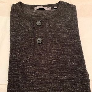 Vince Men's Two-Button Henley Shirt